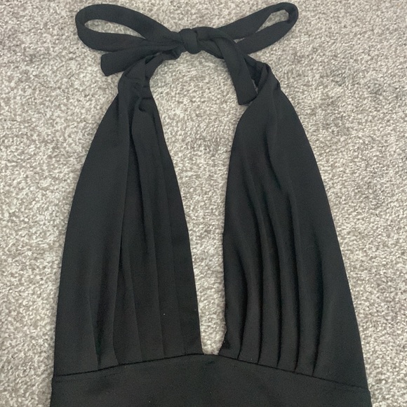 Sexy black deep plunge bodysuit Express Small - Picture 3 of 8